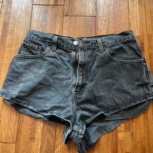 Levi's Charcoal Jean Shorts for Women